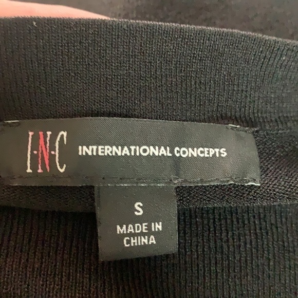 I-N-C International Concepts Black Bell Sleeve Knitted Sweater Size S - Picture 7 of 11